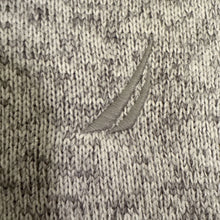 Cargar imagen en el visor de la galería, Suéter Nautica 1/4 Zip para Hombre – Blanco y Gris, Talla Grande
