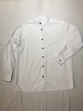 Cargar imagen en el visor de la galería, Camisa De Manta Manga Larga Cuello Estilo Mao Tipo Guayabera
