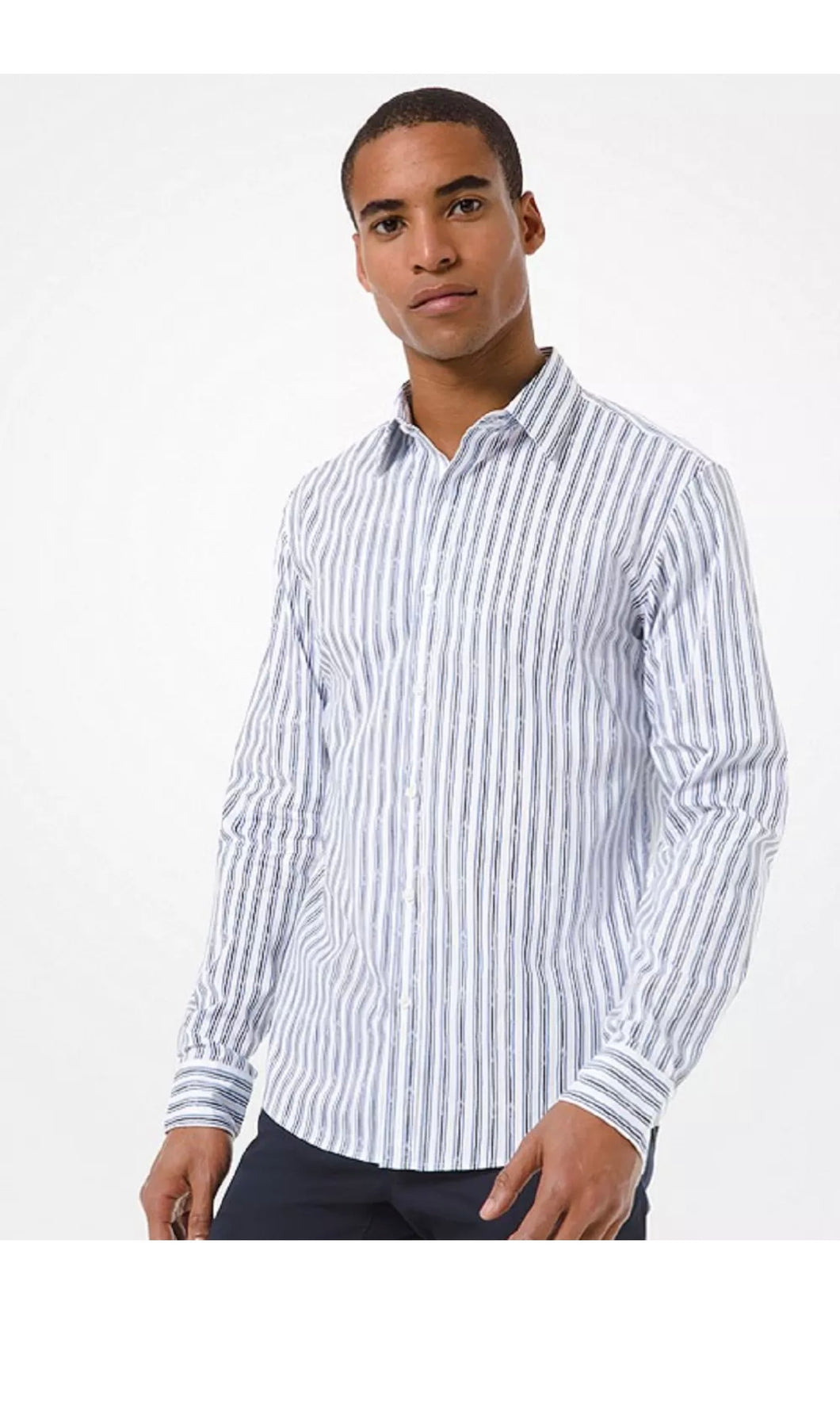 Michael kors striped shirt outlet